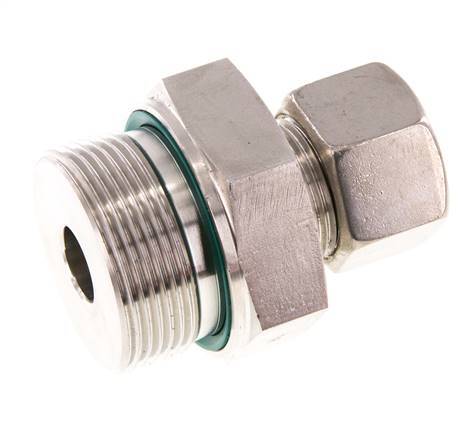 G 1 1/2'' Außengewinde x 20S Edelstahl-Kompressionsverschraubung mit FKM-Dichtung 400 bar DIN 2353