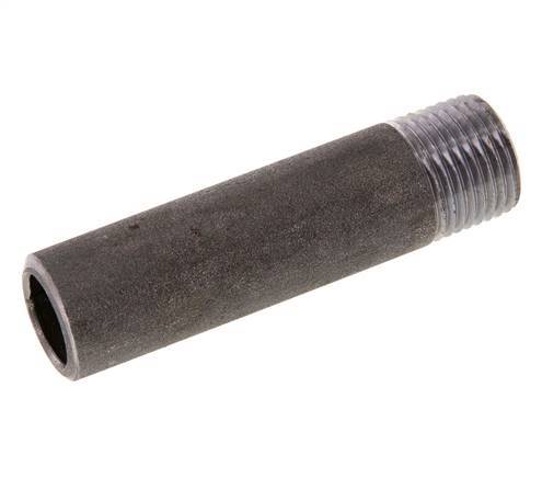 R 1/2'' Male x 21.3mm Steel Pipe Nipple with Welding End 50 Bar DIN 2982 - 80mm [5 Pieces]