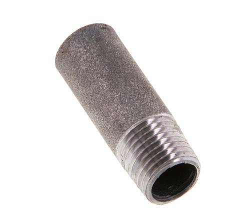 R 1/4'' Male x 13.5mm Steel Pipe Nipple with Welding End 50 Bar DIN 2982 - 40mm [5 Pieces]