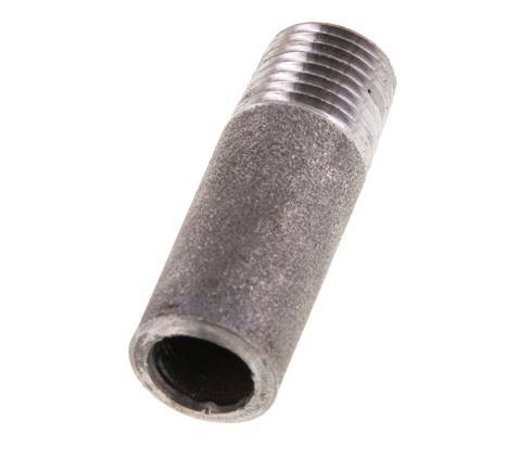 R 1/4'' Male x 13.5mm Steel Pipe Nipple with Welding End 50 Bar DIN 2982 - 40mm [5 Pieces]