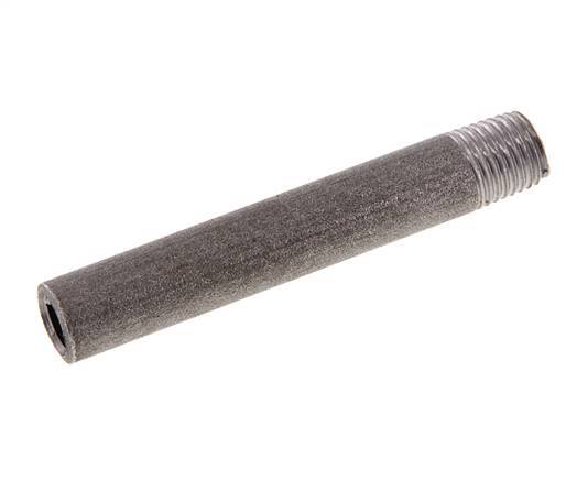 R 1/4'' Male x 13.5mm Steel Pipe Nipple with Welding End 50 Bar DIN 2982 - 80mm [2 Pieces]