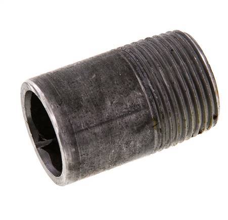 R 3/4'' Male x 26.9mm Steel Pipe Nipple with Welding End 50 Bar DIN 2982 - 40mm [5 Pieces]