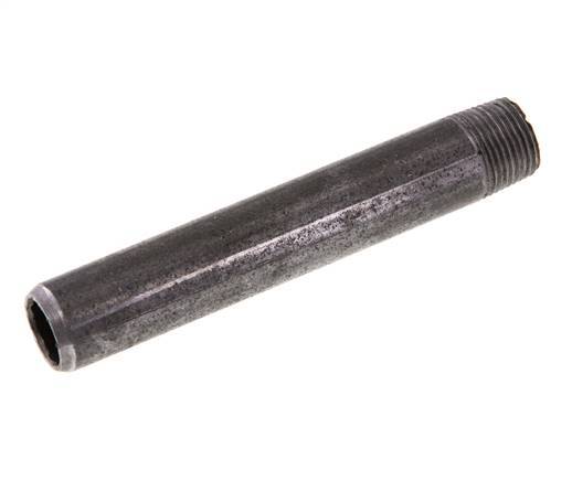 R 3/8'' Male x 17.2mm Steel Pipe Nipple with Welding End 50 Bar DIN 2982 - 100mm [2 Pieces]