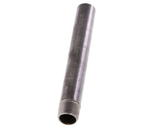 R 3/8'' Male x 17.2mm Steel Pipe Nipple with Welding End 50 Bar DIN 2982 - 120mm [2 Pieces]