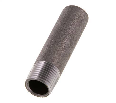 R 3/8'' Male x 17.2mm Steel Pipe Nipple with Welding End 50 Bar DIN 2982 - 60mm [2 Pieces]