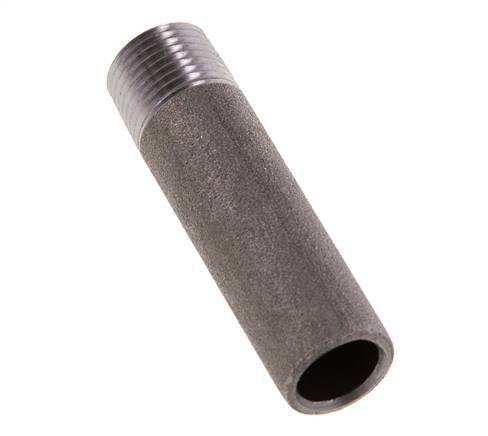 R 3/8'' Male x 17.2mm Steel Pipe Nipple with Welding End 50 Bar DIN 2982 - 60mm [2 Pieces]