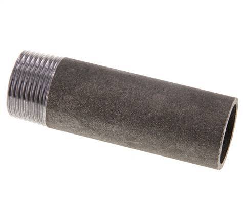 R 1'' Male x 33.7mm Steel Pipe Nipple with Welding End 50 Bar DIN 2982 - 100mm [2 Pieces]