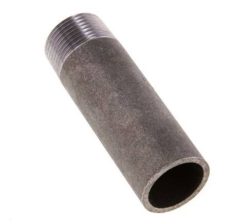 R 1'' Male x 33.7mm Steel Pipe Nipple with Welding End 50 Bar DIN 2982 - 100mm [2 Pieces]