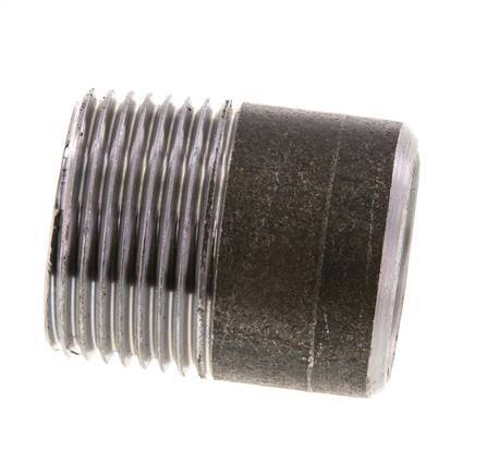 R 1'' Male x 33.7mm Steel Pipe Nipple with Welding End 50 Bar DIN 2982 - 40mm [2 Pieces]