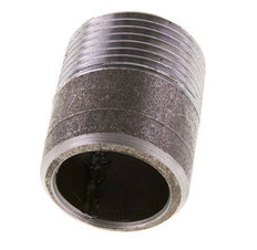R 1'' Male x 33.7mm Steel Pipe Nipple with Welding End 50 Bar DIN 2982 - 40mm [2 Pieces]