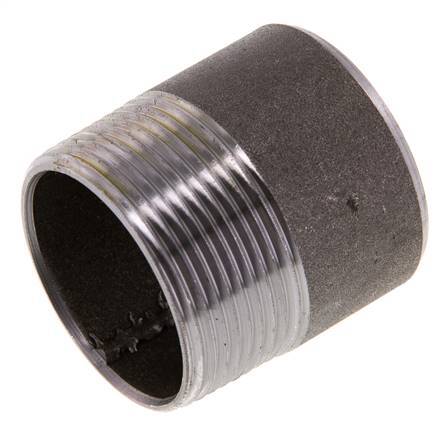 R 1 1/2'' Male x 48.3mm Steel Pipe Nipple with Welding End 50 Bar DIN 2982 - 50mm [2 Pieces]