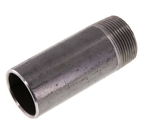 R 1 1/4'' Außengewinde x 42,4mm Stahlrohrnippel mit Anschweißende 50 bar DIN 2982 - 100mm [2 Stück]
