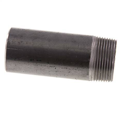 R 1 1/4'' Außengewinde x 42,4mm Stahlrohrnippel mit Anschweißende 50 bar DIN 2982 - 100mm [2 Stück]