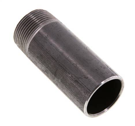 R 1 1/4'' Außengewinde x 42,4mm Stahlrohrnippel mit Anschweißende 50 bar DIN 2982 - 100mm [2 Stück]