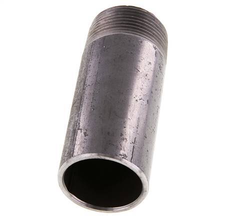 R 1 1/4'' Außengewinde x 42,4mm Stahlrohrnippel mit Anschweißende 50 bar DIN 2982 - 100mm [2 Stück]