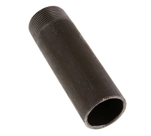 R 1 1/4'' Male x 42.4mm Steel Pipe Nipple with Welding End 50 Bar DIN 2982 - 130mm