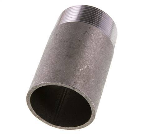 R 2'' Male x 60.3mm Steel Pipe Nipple with Welding End 50 Bar DIN 2982 - 100mm