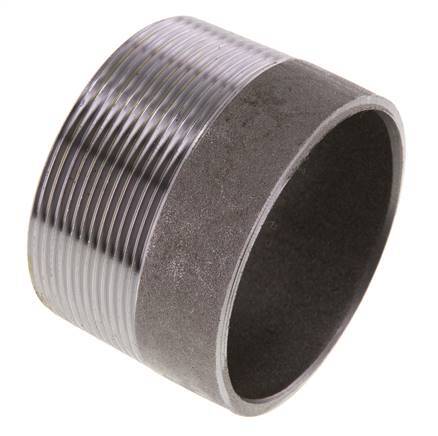 R 2 1/2'' Male x 76.1mm Steel Pipe Nipple with Welding End 50 Bar DIN 2982 - 50mm