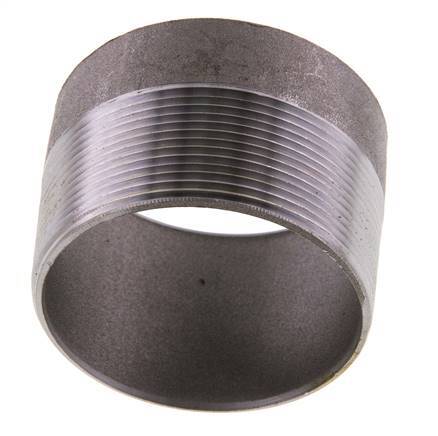 R 2 1/2'' Male x 76.1mm Steel Pipe Nipple with Welding End 50 Bar DIN 2982 - 50mm