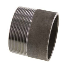 R 2 1/2'' Male x 76.1mm Steel Pipe Nipple with Welding End 50 Bar DIN 2982 - 60mm [2 Pieces]