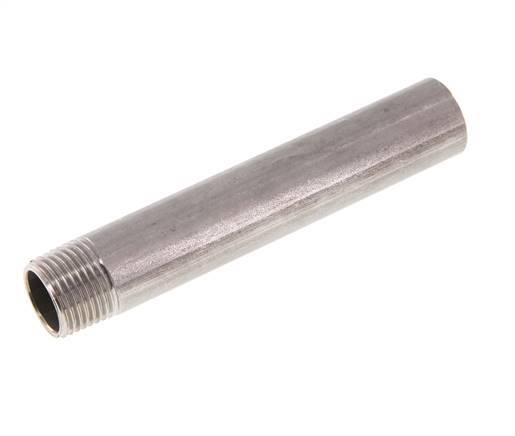 R 1/2'' Male x 21.3mm Stainless steel Pipe Nipple with Welding End 20 Bar DIN 2982 - 120mm