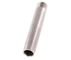 R 1/2'' Male x 21.3mm Stainless steel Pipe Nipple with Welding End 20 Bar DIN 2982 - 120mm