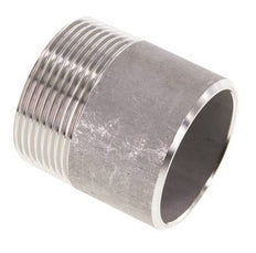 R 1 1/2'' Male x 48.3mm Stainless steel Pipe Nipple with Welding End 20 Bar DIN 2982 - 50mm