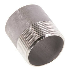 R 1 1/2'' Male x 48.3mm Stainless steel Pipe Nipple with Welding End 20 Bar DIN 2982 - 50mm