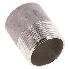 R 1 1/4'' Male x 42.4mm Stainless steel Pipe Nipple with Welding End 20 Bar DIN 2982 - 50mm