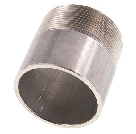 R 2'' Male x 60.3mm Stainless steel Pipe Nipple with Welding End 20 Bar DIN 2982 - 60mm