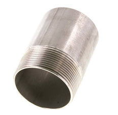 R 2'' Male x 60.3mm Stainless steel Pipe Nipple with Welding End 20 Bar DIN 2982 - 80mm