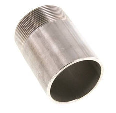 R 2'' Male x 60.3mm Stainless steel Pipe Nipple with Welding End 20 Bar DIN 2982 - 80mm