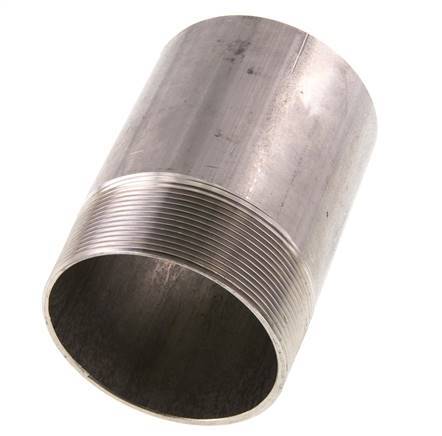 R 3'' Male x 88.9mm Stainless steel Pipe Nipple with Welding End 20 Bar DIN 2982 - 120mm