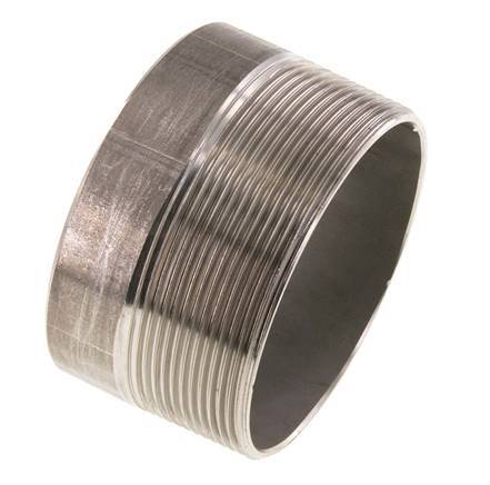 R 3'' Male x 88.9mm Stainless steel Pipe Nipple with Welding End 20 Bar DIN 2982 - 50mm