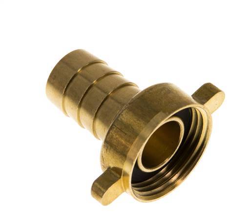 G 3/4'' x 16mm Brass Hose barb with NBR Seal and Wing Nut 16 Bar [2 Pieces]