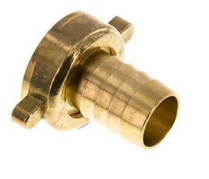 G 1'' x 19mm Brass Hose barb with NBR Seal and Wing Nut 16 Bar [2 Pieces]
