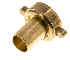 G 1'' x 19mm Brass Hose barb with NBR Seal and Wing Nut 16 Bar [2 Pieces]