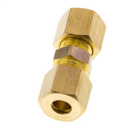 6mm Brass Straight Compression Fitting 150 Bar DIN EN 1254-2 [2 Pieces]