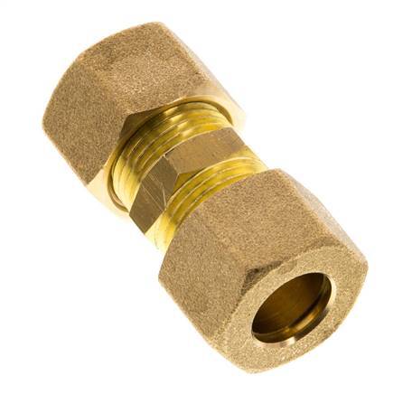 12mm Brass Straight Compression Fitting 75 Bar DIN EN 1254-2