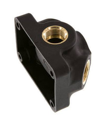 G 1/2'' Brass Wall Mounted 3-way Air Junction without through-hole 15 Bar