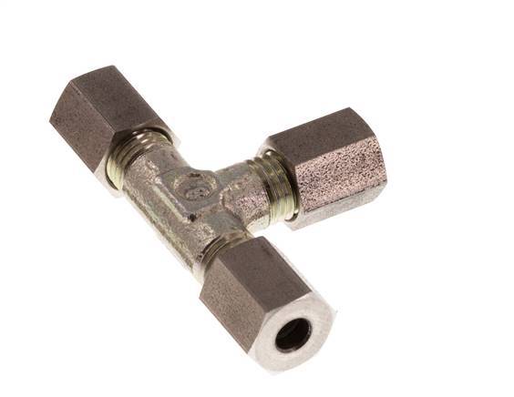 4LL Verzinktes Stahl T-Stück Schneidring 100 Bar DIN 2353