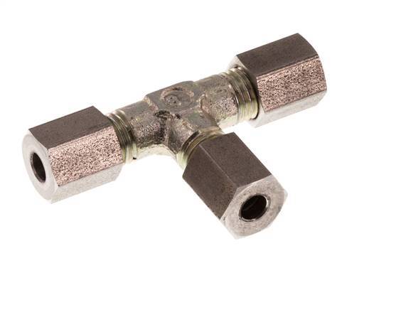 4LL Verzinktes Stahl T-Stück Schneidring 100 Bar DIN 2353