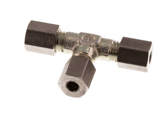 4LL Verzinktes Stahl T-Stück Schneidring 100 Bar DIN 2353