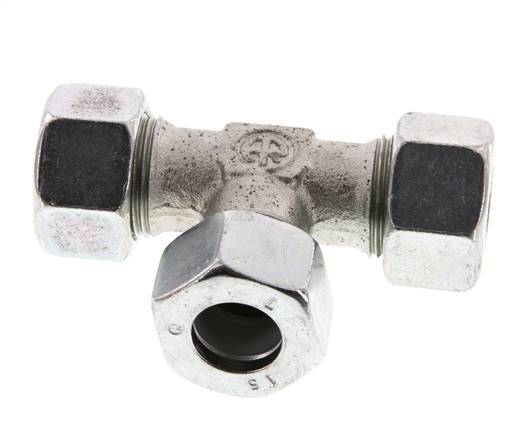 15L Verzinktes Stahl T-Stück Schneidring 315 Bar DIN 2353