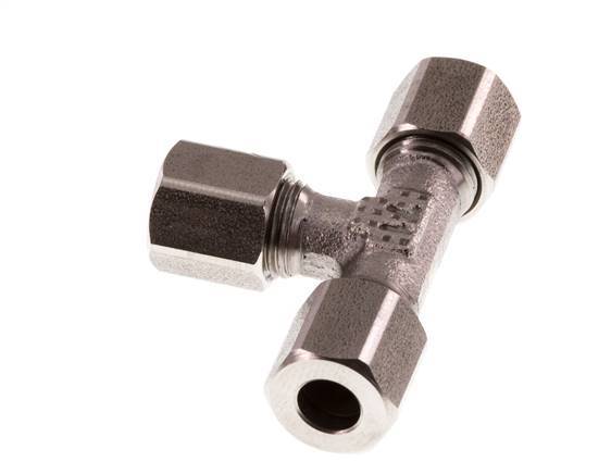 6LL Edelstahl T-Stück Schneidring 100 Bar DIN 2353