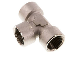 G 3/4'' T-Stück aus Messing vernickelt 16 bar