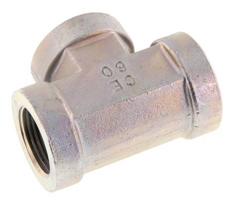 G 1'' Verzinktes Stahl-T-Stück 160 bar - Hydraulisch