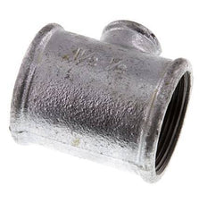 Rp 1 1/2'' x Rp 1/2'' Verzinktes Gusseisen T 25 Bar