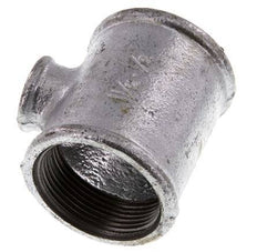 Rp 1 1/2'' x Rp 1/2'' Verzinktes Gusseisen T 25 Bar