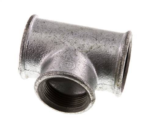 Rp 1 1/2'' x Rp 1 1/4'' Verzinktes Gusseisen T 25 Bar